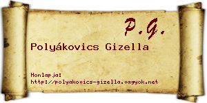 Polyákovics Gizella névjegykártya